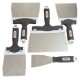 LOT 5 COUTEAUX INOX BI-MATIERE