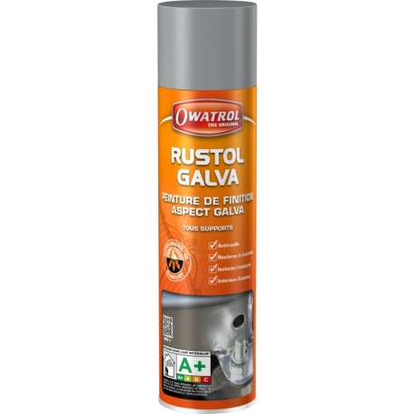 Peinture Antirouille RUSTOL GALVA peinture de finition aspect galva tous supports OWATROL
